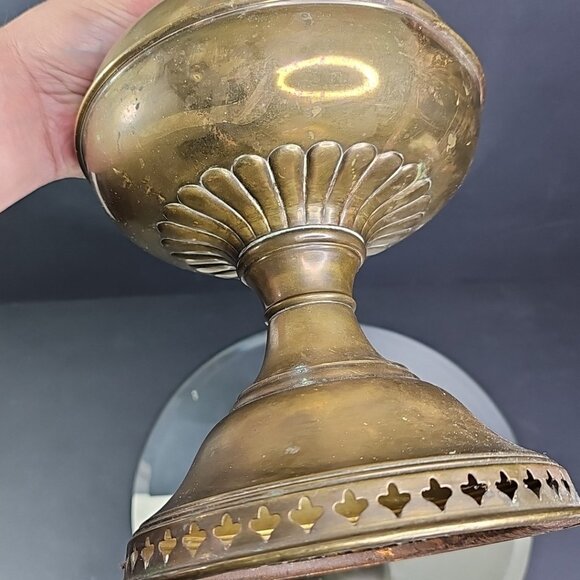 Antique Patent Mar Rayo Nickel Plated Oil Table Lamp 24.96 Feb 28 05 Untested - Picture 10 of 12